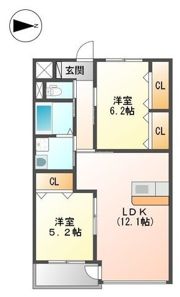 ユニヴァリィフクミの間取り画像
