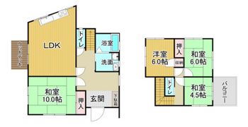 戸坂山根1丁目戸建ての間取り画像
