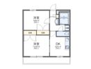 レオパレスフラワー開成の間取り画像