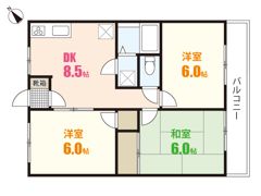 コーポ谷岡の間取り画像