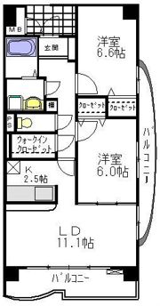 パールパレスの間取り画像