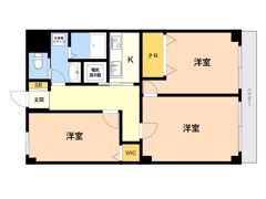ライオンズマンション博多の間取り画像