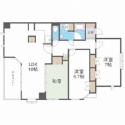 CITY SPIRE夕陽丘の間取り画像