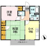 ハイツアベニール B棟の間取り画像