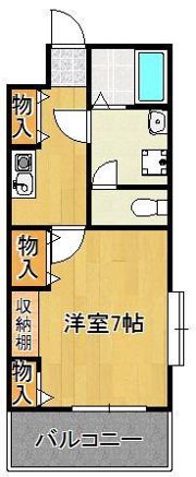 シャルマンステューディオIIIの間取り画像