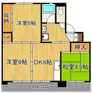 ビレッジハウス水巻3号棟の間取り画像