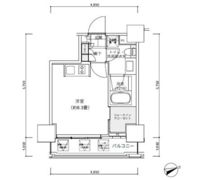 パークキューブ愛宕山タワーの間取り画像
