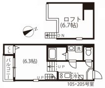 ハーモニーテラス川名町Ⅱの間取り画像