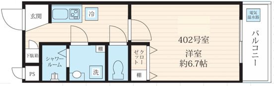 フォセット高砂の間取り画像