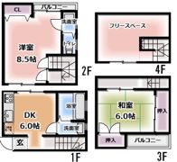NAKAOハイツの間取り画像