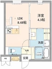 LEGALAND福島Northの間取り画像