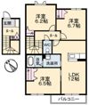 フラットスクエア庚午北の間取り画像