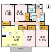 ラ・フォンテ A棟の間取り画像