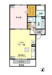 フローラ武蔵ヶ丘の間取り画像