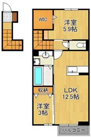 D-ROOM上葛原の間取り画像