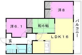 サンヴァリエ岩崎の間取り画像