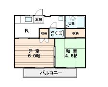 フラワーハイツの間取り画像