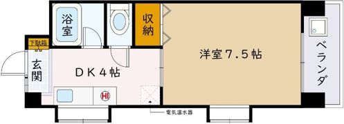 若葉ハイツの間取り画像
