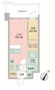 セレニテ神戸駅前アリエの間取り画像