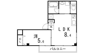 HIGH WOODS YAMATEの間取り画像