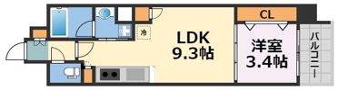 アーバネックス心斎橋EASTの間取り画像