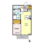 ミューズ21 Aの間取り画像