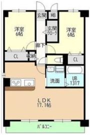 仮称宮ノ腰704マンションの間取り画像