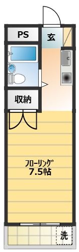 シティハイツ一ツ橋の間取り画像