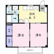 ファミールひまわり Aの間取り画像