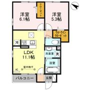 ブルームーン Bの間取り画像