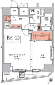 ハーモニーレジデンス三田の間取り画像