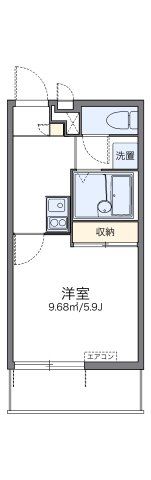 レオパレス悠和の間取り画像