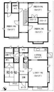 よもぎ台B棟の間取り画像