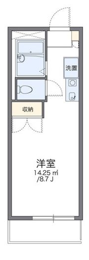 レオパレス中筋の間取り画像