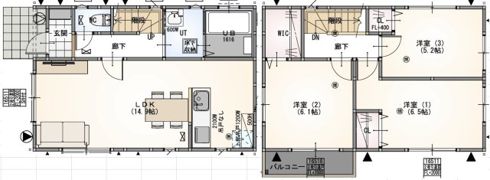 グランソフィア細谷Ⅲの間取り画像