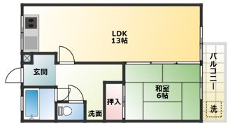 ニューシャルマンの間取り画像