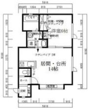 東川ビレッジ2番館の間取り画像