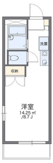 レオパレス中筋の間取り画像