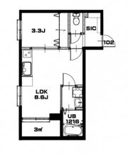 リノリノアパートメント舟入幸町の間取り画像