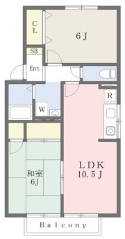 シャトレー椿A棟の間取り画像