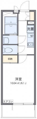 レオパレスワッフルの間取り画像