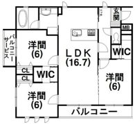 七十二候広沢の間取り画像