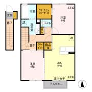 サンクブランシュ Aの間取り画像