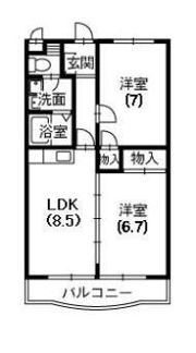 マンションマスカットの間取り画像