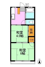 八石荘の間取り画像