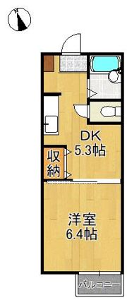 ディアス穴生の間取り画像