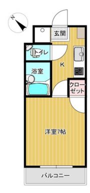 フルリール宮島口の間取り画像