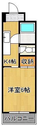 クローバーハイツ到津第1の間取り画像