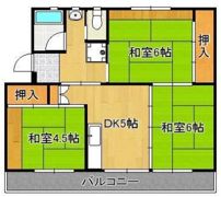ビレッジハウス水巻1号棟の間取り画像