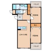 パルフェゆうわの間取り画像